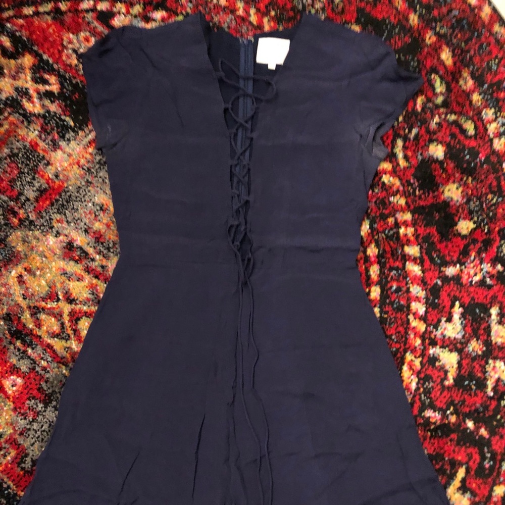 Privacy please lace up dress
